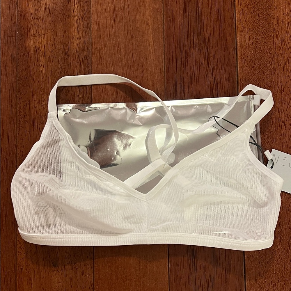 Negative Underwear Sieve Non-Wire Bra - White 1 Size 1